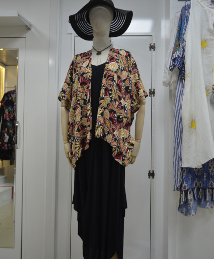 Bohem Tarz Etnik Desenli Kimono